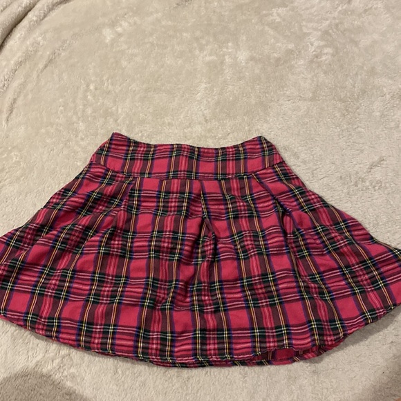 shein pink plaid skater skirt - Picture 2 of 5